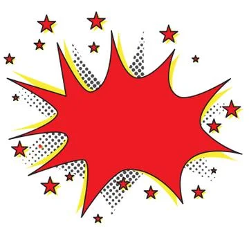 Comic bubble chat Illustrazione stock