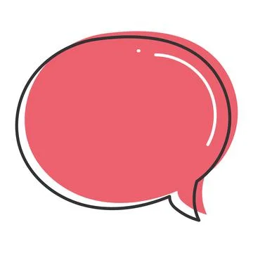 Comic bubble chat sketch icon Hand Draw Vector Illustrazione stock