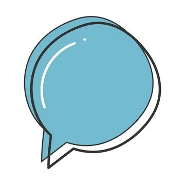 Comic bubble chat sketch icon Hand Draw Vector Stock Illustration