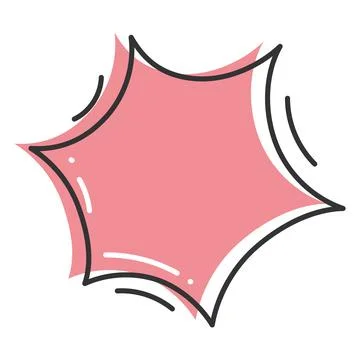 Comic bubble chat sketch icon Hand Draw Vector Stock Illustration