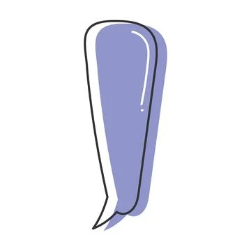 Comic bubble chat sketch icon Hand Draw Vector Stock Illustration