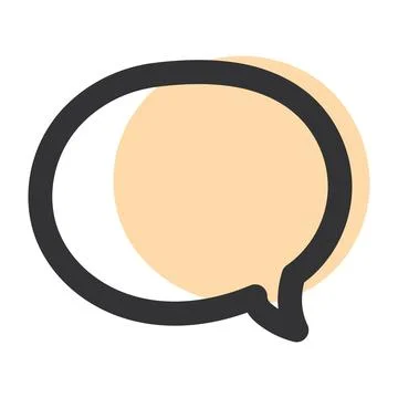 Comic bubble chat sketch icon Hand Draw Vector Illustrazione stock
