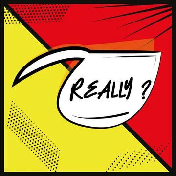 Comic bubble chat with text on a comic page Stock Illustration