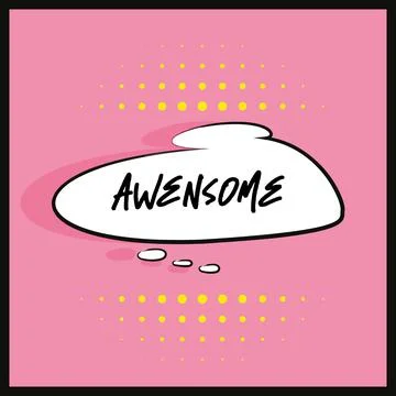 Comic bubble chat with text on a comic page Stock Illustration