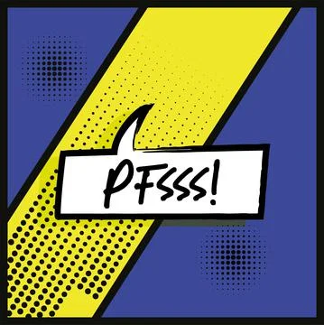 Comic bubble chat with text on a comic page Stock Illustration