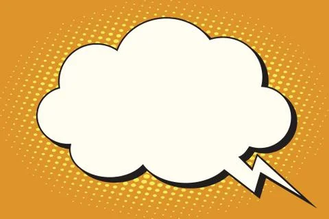 Comic bubble cloud form Stock-Illustration