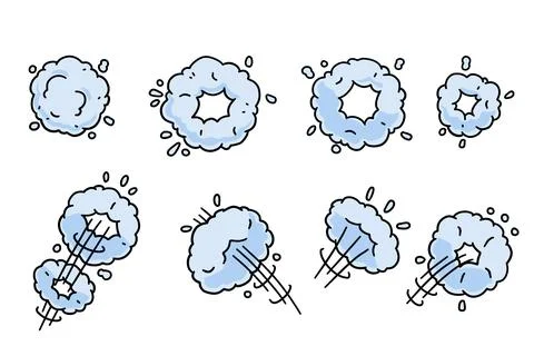 Comic bubble cloud Stock Illustration