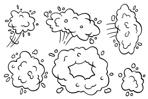 Comic bubble cloud Stock Illustration