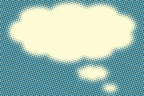 Comic bubble cloud silhouette blurred effect 库存插图