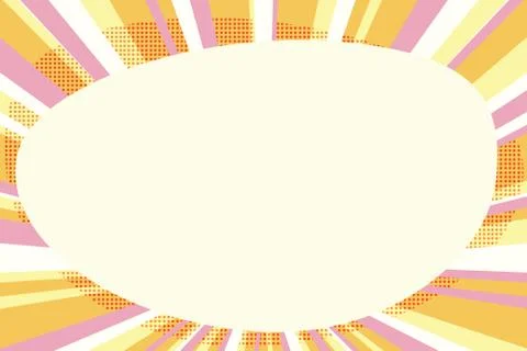 Comic bubble copy space pop art Stock Illustration