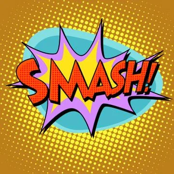 Comic bubble retro text Stock Illustration