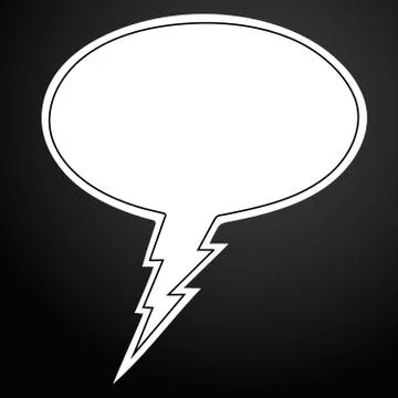 Comic bubble speech icon in outline style vector illustration for design and  Illustrazione stock