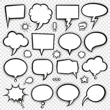 Comic bubbles and elements 4 Stock Illustration