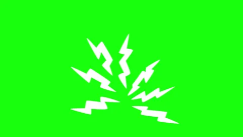 Comic burst background with thunder flashes, Lightning bolt, Thunderbolt Stock Footage 291371433