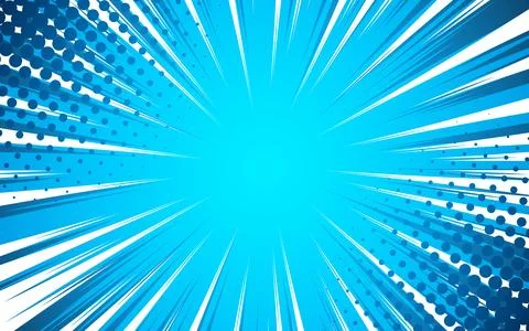 Comic cartoon abstract background with halftone pattern lines. 库存插图