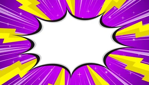 Comic Cartoon Background Design Template. vector illustration. Stock Illustration