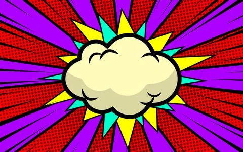Comic cartoon blank design background. Vector illustration. Stockillustratie