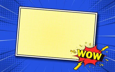 Comic cartoon blank design background. Vector illustration. 스톡 일러스트