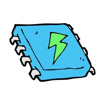 Comic cartoon computer chip 스톡 일러스트