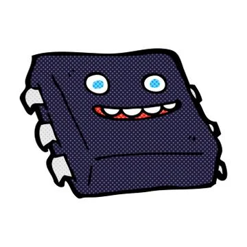 Comic cartoon computer chip Stock Illustration
