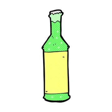 Comic cartoon fizzy drinks bottle Stock Illustration