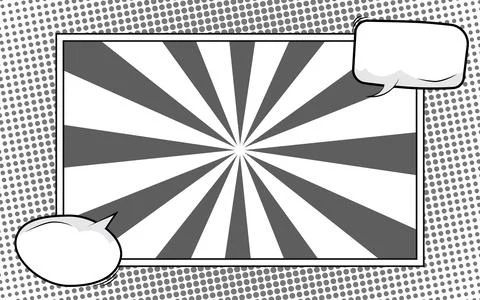 Comic cartoon frame background in pop art style イラスト素材