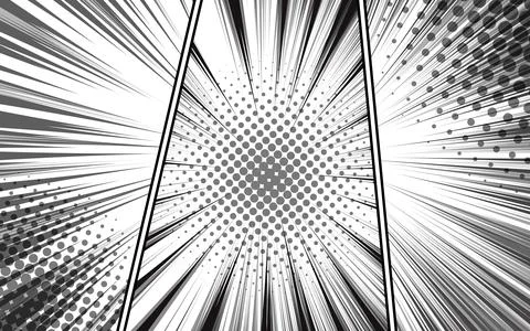 Comic cartoon frame background in pop art style イラスト素材
