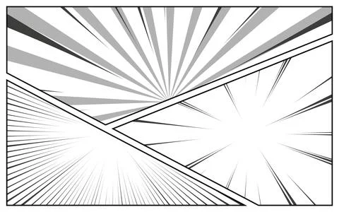 Comic cartoon frame background in pop art style Stock Illustration