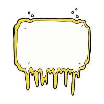 Comic cartoon halloween frame Stock Illustration