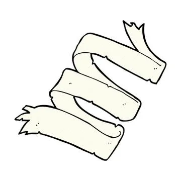 Comic cartoon heraldry scroll Stock Illustration