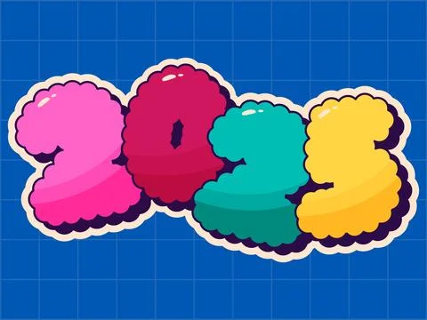 Comic cartoon label. Stock Illustration