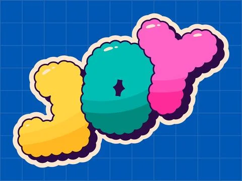 Comic cartoon label. Stock Illustration