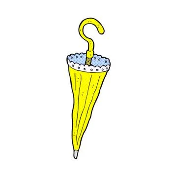 Comic cartoon parasol Illustrazione stock