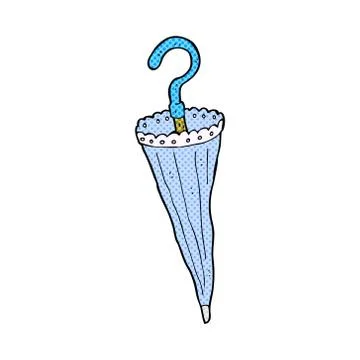 Comic cartoon parasol Illustrazione stock