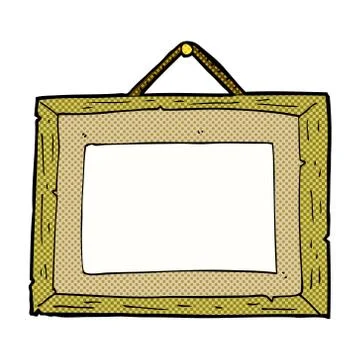 Comic cartoon picture frame Illustrazione stock