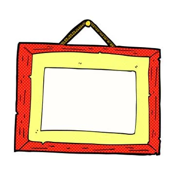 Comic cartoon picture frame Illustrazione stock