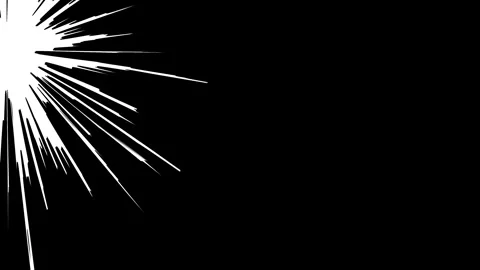 Comic cartoon radial speed line motion footage Stockbeeldmateriaal 321752213