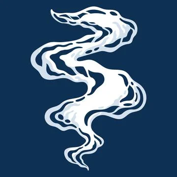 Comic cartoon smoke or cloud, vector speed motion effects イラスト素材