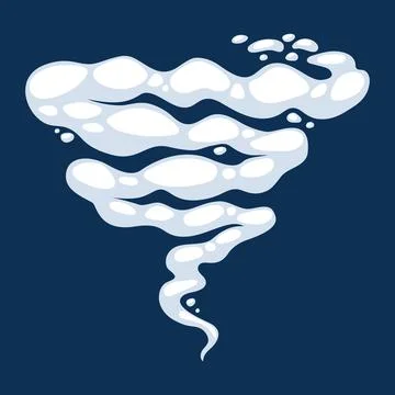 Comic cartoon smoke or cloud, vector speed motion effects Stock Illustration