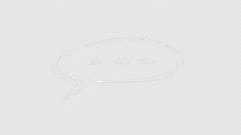 Comic cartoon speech Bubble with copy space, loop Animation with alpha channe Stock Footage 310644540