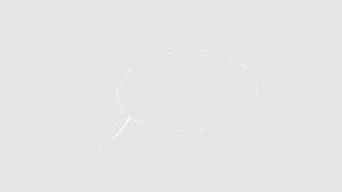 Comic cartoon speech Bubble with copy space, loop Animation with alpha channe Stock Footage 310644547