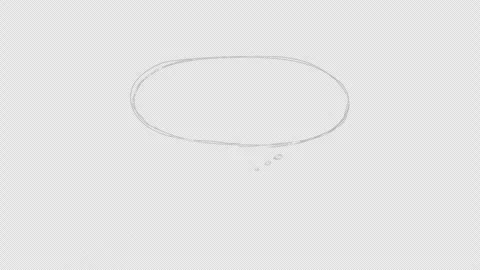 Comic cartoon speech Bubble with copy space, loop Animation with alpha channe Stock Footage 310644550