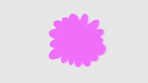 Comic cartoon speech Bubble with copy space, loop Animation with alpha channe Stock Footage 310644702