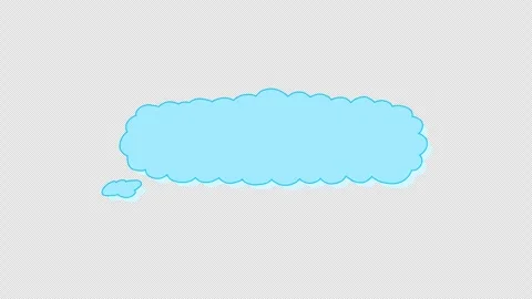 Comic cartoon speech Bubble with copy space, loop Animation with alpha channe Stock Footage 310644703