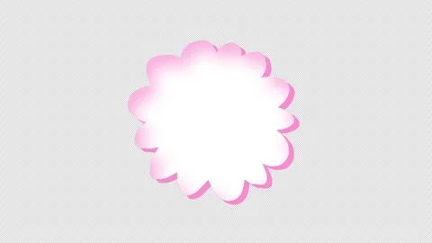 Comic cartoon speech Bubble with copy space, loop Animation with alpha channe Stock Footage 310644705