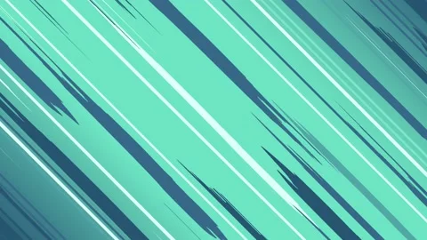 Comic cartoon speed lines background. Moving diagonal lines anime style turquois Stock Footage 221786474