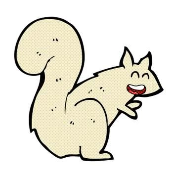 Comic cartoon squirrel Stock Illustration