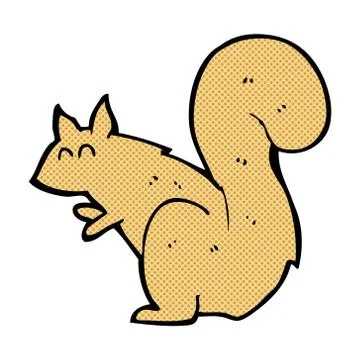 Comic cartoon squirrel Stock Illustration