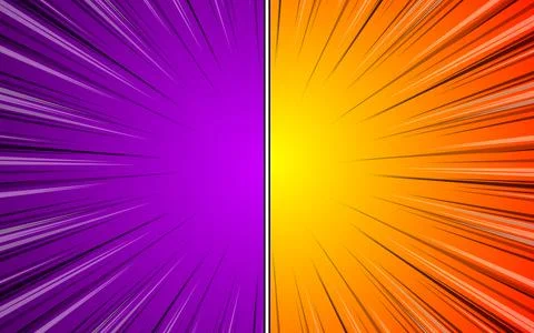 Comic cartoon versus background design. Stock Illustration