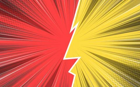 Comic cartoon versus background design. Stock Illustration